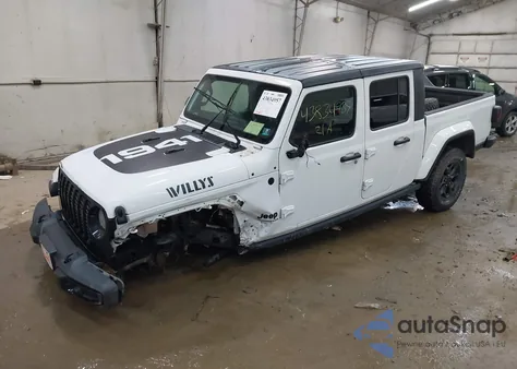 2021 Jeep Gladiator Willys 4X4 from USA, damaged, VIN 1C6HJTAG8ML560325